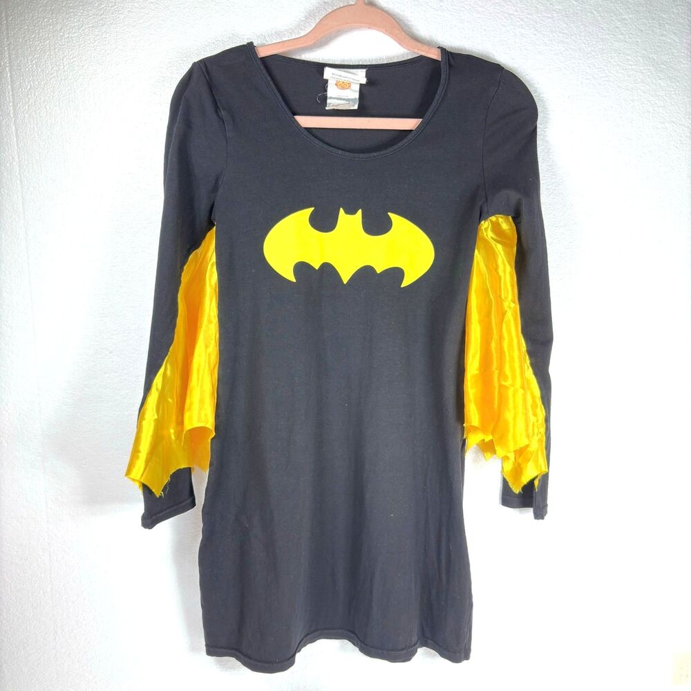 DC Comics Batgirl Dress Black With Yellow Wings Adult Costume Size Small